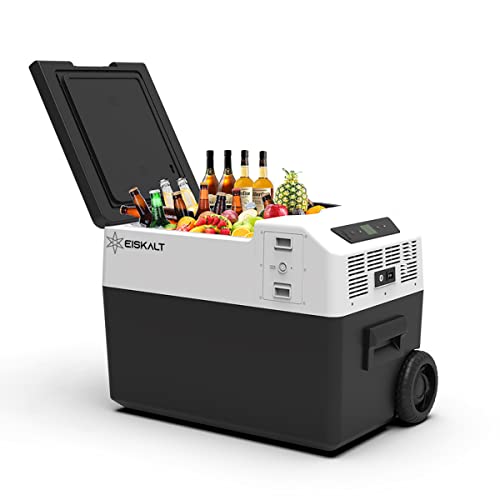 Image of Eiskalt EKBP30L 30 Liter Portable Battery Powered Refrigerator and Freezer | -7F - 50F Range | App Control | DC 12V-24V AC 100V-240V | For Car, RV, Outdoors, Boat, Truck, Camping, Travel