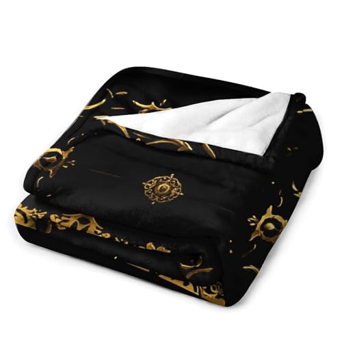Couverture flanelle lit et canapé, plaid chaud imprimé 167x228