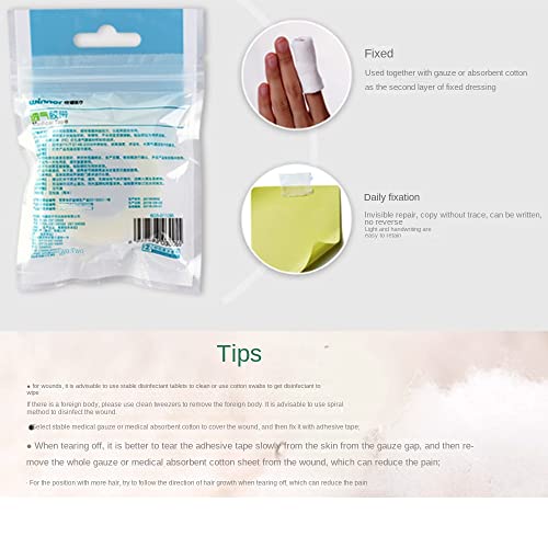 Bolesen JIAODAI-001 Transparent Medical Tape Waterproof Breathable Adhesive Clear Hypoallergenic Surgical Tape Pe First Aid Tape thumb #6