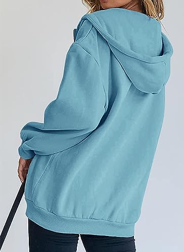 Image of PRETTYGARDEN Women's Fall Zip Up Hoodies Sweatshirts