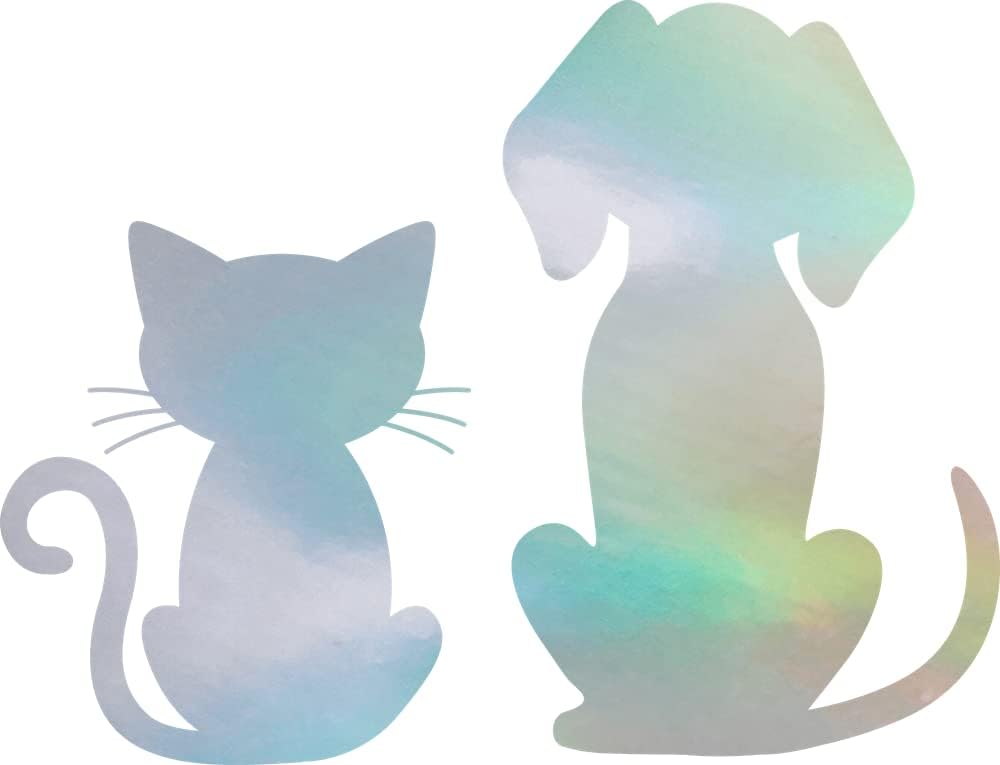Dog And Cat Lover Animal (Navy Blue) (Set Of 2) Premium Waterproof Vinyl Decal Stickers For Laptop Phone Accessory Helmet Car Window Bumper Mug Tuber Cup Door Wall Decoration