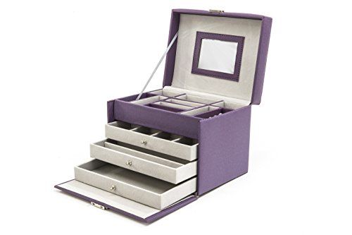 Ambassador Unisex-Schmuckkasten Ultimo Kunststoff lila-9685-79