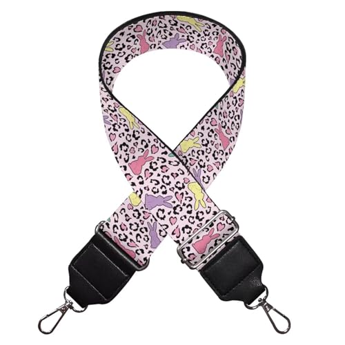 Image of GLENLCWE Leopard Rabbit Purse Straps Replacement Crossbody Adjustable Bag Strap for Purses, Wide Shoulder Strap for Women Guitar Purses