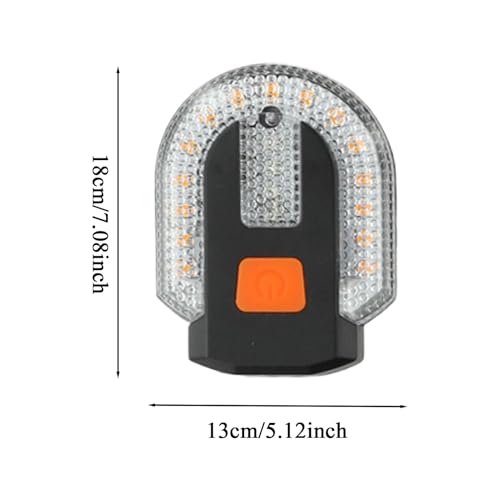 Luces de señal de bicicleta y scooter con intermitentes y claxon USB recargable 2