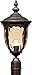 Bellagio Post Light Veranda Bronze 21" Hammered Glass for Deck Porch Yard Patio - John Timberland