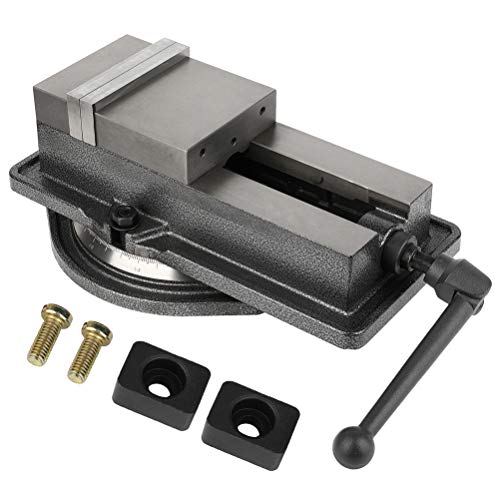 5 â€œ Machine Vise Heavy Duty Clamps Precision 5 In Jaw Width 360 Swivel Base CNC Vise Work Bench for Woodworking Milling Machine Drill Press