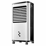 Tanque de agua extraíble 14L Ventiladores Duo evaporador portátil de Agua de 4 velocidades oscilante de Aire frío con Temporizador 150W Tanque de 14 litros