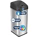 iTouchless 13 Gallon Pet-Proof Sensor Trash Can with AbsorbX Odor Filter Kitchen Garbage Bin Prevents Dogs & Cats Getting in, Stainless Steel with PetGuard, Battery and AC Adapter (Not Included)
