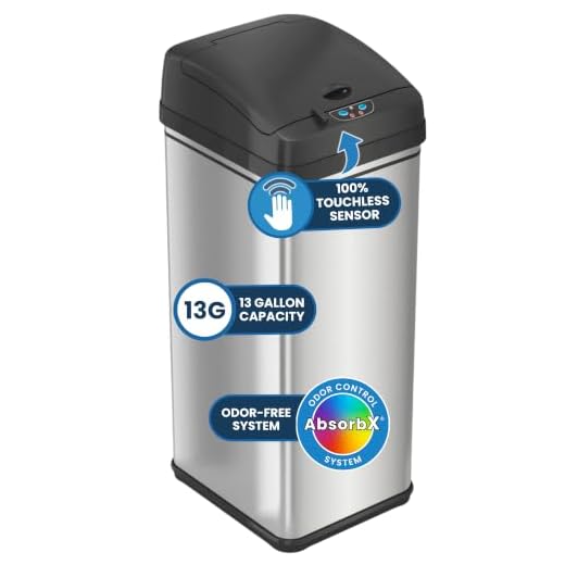 iTouchless Motion Sensor Dog-Proof Trash Can