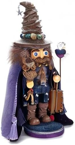 Kurt Adler Hollywood Wizard Nutcracker with Owl, 15" - Image 8