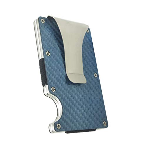 Preisvergleich Produktbild LIOOBO kohlefaser geldscheinklammer brieftasche karteninhaber kreditkarteninhaber schlank visitenkarteninhaber für männer frauen