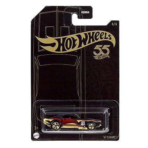 Vehículo coleccionable Hot Wheels 55o Aniversario Camaro miniatura 5