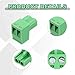 MECCANIXITY 10PCS 2-Pin PCB Mount Screw Terminal Block Connectors 5.08mm/0.2inch Pitch Circuit Board Connectors for Home Appliances, Industrial Projects