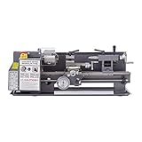 Z ZELUS Mini Tornio per Metallo 550W Mini Tornio a Velocità Variabile 2250 RPM 180 x 350MM Alta...