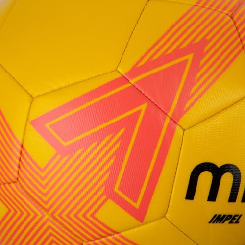Mitre Impel L30P Fußball | Extrem trsapazierfähig | formbeständig Fußball, Gelb/Orange, 5