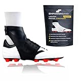 Empowerband Football Ankle Support And Protection - Lighter Faster Stronger Than Traditional Tapes & Braces (Black, L, Mens UK Boot Size 9-10)