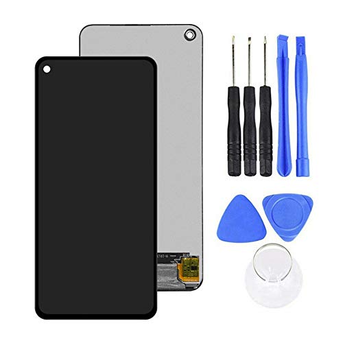 LINASHI Touch Screen Digitizer, AMOLED LCD Display Touch Screen Digitizer Replacement Kit Compatible with Samsung Galaxy A60 Black