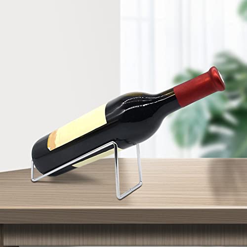 Leefasy Suporte para Garrafas de Metal, Organizador de Garrafas Elegante, Suporte para Garrafas Indi