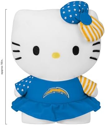 FOCO Los Angeles Chargers NFL USA Bow Hello Kitty® Americana Plush - 2