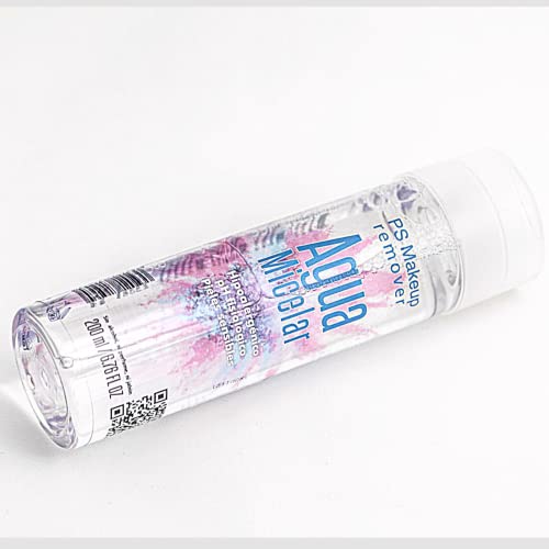 AGUA MICELAR DESMAQUILLANTE con agua de Rosas y Aloe Vera, PS make-up remover, Desmaquilla fácilmente, limpia, tonifica e hidrata a profundidad, 200ml Cover