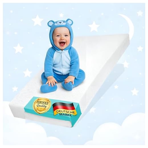 Best For Kids COMFORT MATRATZE MAXI 100% Polycotton mit TÜV ZERTIFIKAT 70 x 140 x 10 cm Matratze mit sehr guten Gesundheits- und Umwelteigenschaften