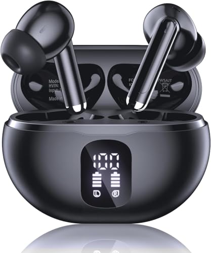 Wireless Earbuds, Bluetooth 5.4 Headphones with 50H Playback, Deep Bass Stereo Ear Buds Clear Calls...