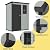 DWVO 5x3ft Resin Outdoor Storage Shed with Floor, Waterproof Lockable Storage Shed with Window, Plastic Outside Tool Storage for Garden, Backyard Patio