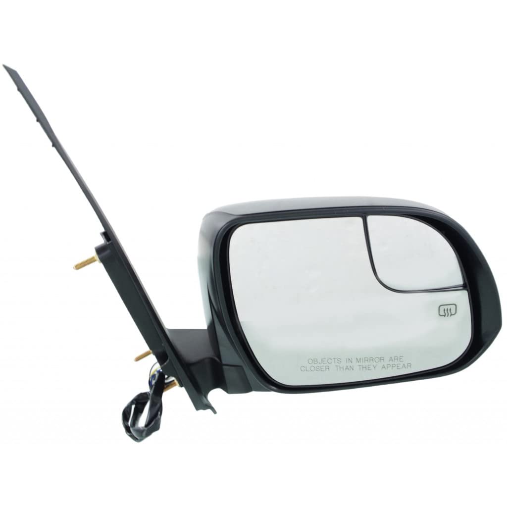 Photo 1 of For Toyota Sienna 2015-2020 Door Mirror Passenger Side | Power | Heated | Manual Folding | w/Blind Spot Glass | Paintable | Replacement For 8791008150 | TO1321339
