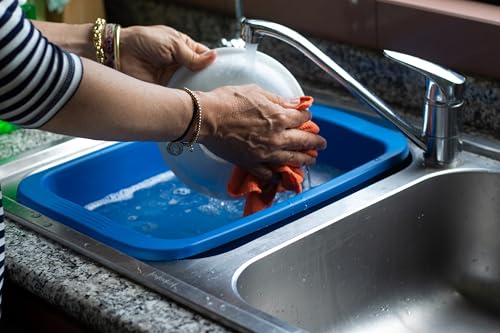 MACHIAVELLI START Rechteckige Schüssel Gelb Kunststoff Kapazität 10 l Mehrzweckwanne Maße 42 x 31 x 15,5 cm