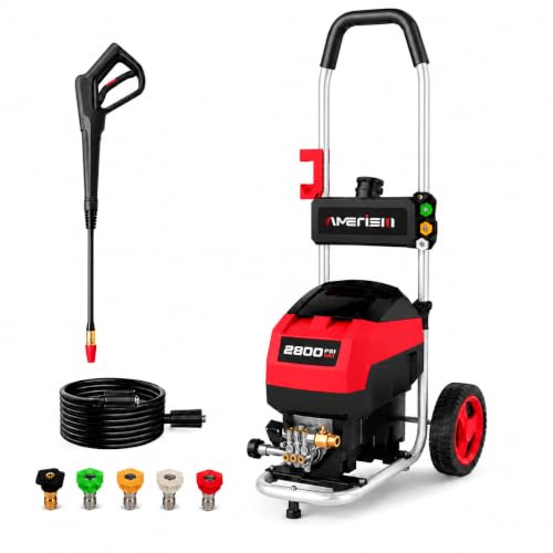 AMERISUN 2800 PSI Max Electric Pressure Washer-2.0 GPM