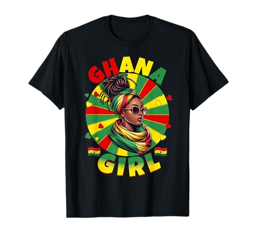 Ghana Girl Cultural Pride African-American Woman Heritage T-Shirt