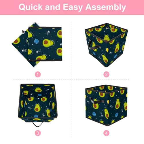 Boîte de rangement pliable avocat pour optimiser la chambre - 6