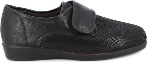 DOCTOR CUTILLAS - 10471 Svart - Ortopedisk sko med kardborreband avtagbar innersula, gummisula, för: Dam, Svart, 36 EU