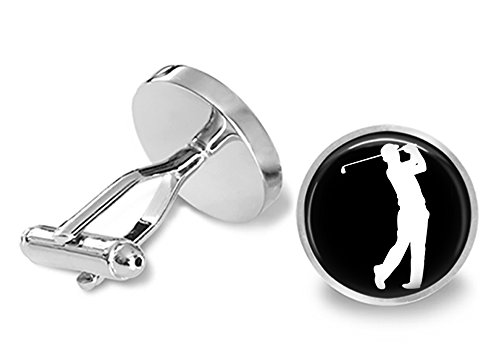 Golf Cufflinks Golfer Cuff Links miniatura 1