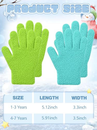 Image of EBOOT 3 Pairs Winter Kids Gloves Warm