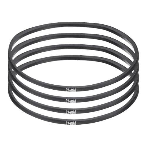 uxcell 4 Pcs 3L300 Classic Wrapped Rubber V-Belt, 30"(762mm) Outside Circumference, 3L Profile V Belt 3/8" Width 7/32" Height