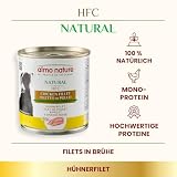 Almo Nature HFC Natural - Nassnahrung für Hunde mit Hühnerfilet ursprünglich Lebensmittelqualität und Werden jetzt für Hundenahrung erwendet.