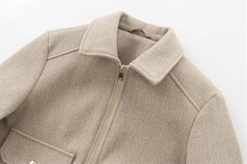 Fnfmrfmr Women's White Zipper Jacket: Chic and Comfy Casual Layer - Image 3