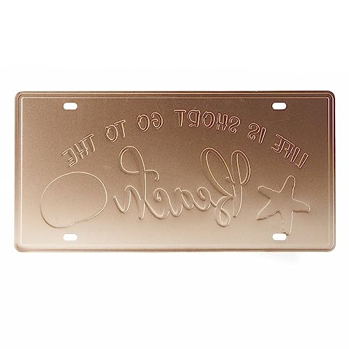 Image of Eazywagon Life is short, Go to the Beach Multipurpose Metal Signs - License Wall Plate, Decorative Car Tag - Ideal for Cafe, Restaurant, Shop, Home, Hotel, Club, Office, Living Area - Design Plaque