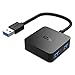 ICZI Hub USB 3.0, 4 Porte Ultra Mini Hub USB 3.0 per Trasmissione Dati Alta velocità 5 Gbps e Sincronizzazione per Ultrabook Portatile Tablet PC Compatibili Windows XP Vista 7 8 10 e Altro