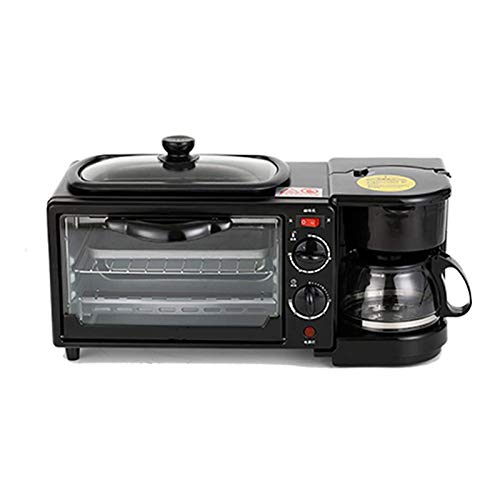 4 in 1 Multifunktions-Frühstücksmaschinenstation, Familien-elektrischer Toaster-Edelstahl-Ofen-Ei-Griddel-Non-Stick-Topf zum Kochen zu Hause