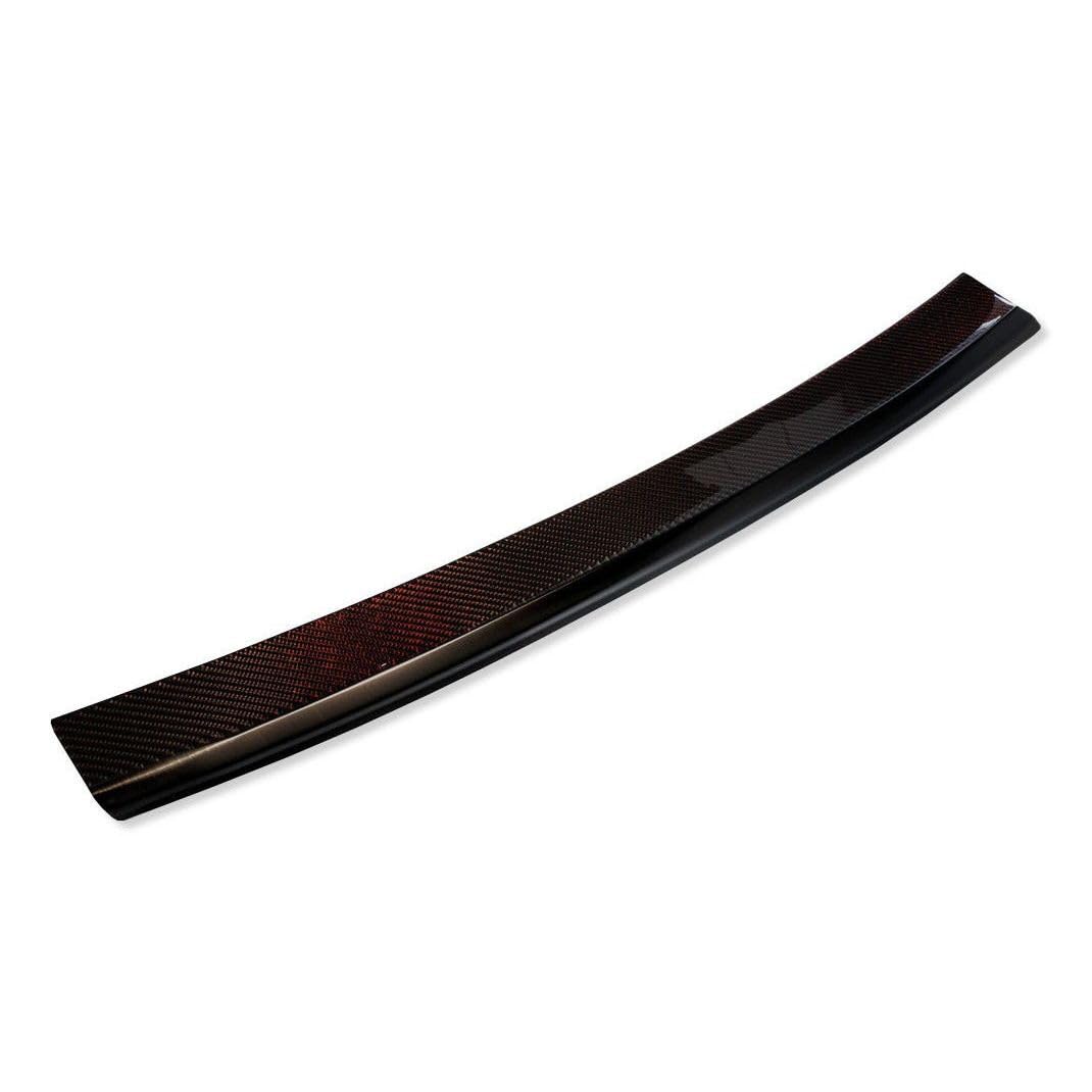 Avisa Stainless Steel Rear bumper protector 'Deluxe' compatible with Audi Q5 2008-2016 Black/Red-Black Carbon