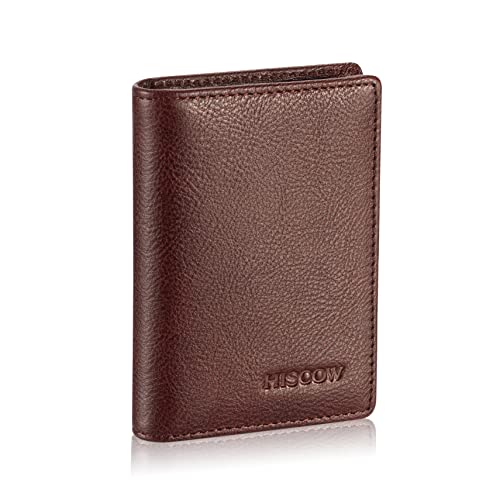Image of HISCOW Business Card Holder with Large Compartment - Full Grain Leather