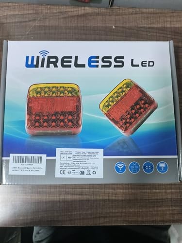 AOHEWEI Wireless Trailer Rear Lights Magnetic LED Towing Tail Lights Set, 12V Rechargeable Cable Free Lamps E11 Approved Waterproof for Lorry, Caravan, Truck - Image 8
