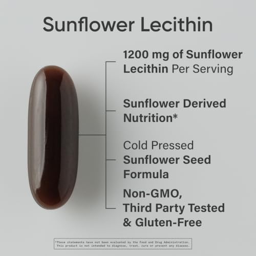 Sports Research Sunflower Lecithin Softgels