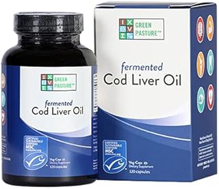 BLUE ICE Fermented Cod Liver Oil -Non-Gelatin 120 Capsules