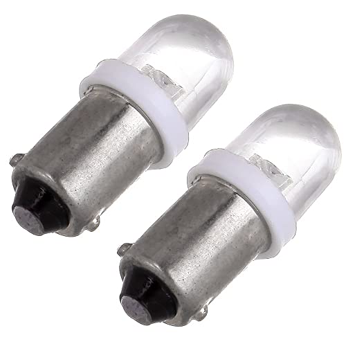 Cciyu 10X Xenon White Ba9S Led Lamp Instrument Cluster Panel Dash Light Bulbs Bayonet 56-76 For Ford For Dashboard Gauge Cluster Speedometer Odometer Map Light 3886X 3893 6253 64111 64113 64115 756 #TOP4