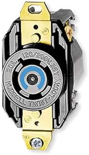 20A Twist-Lock Receptacle 4P 4W 120/208VAC L18-20R BK