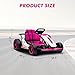 Go Kart, Electric Drift Kart Car with Adjustable Seat, 24V 7Ah Outdoor Ride On Toy, 2 * 200W Motor, 8.1 MPH, LED Lights, Toy Race Car for Kids 6-12 Years Old