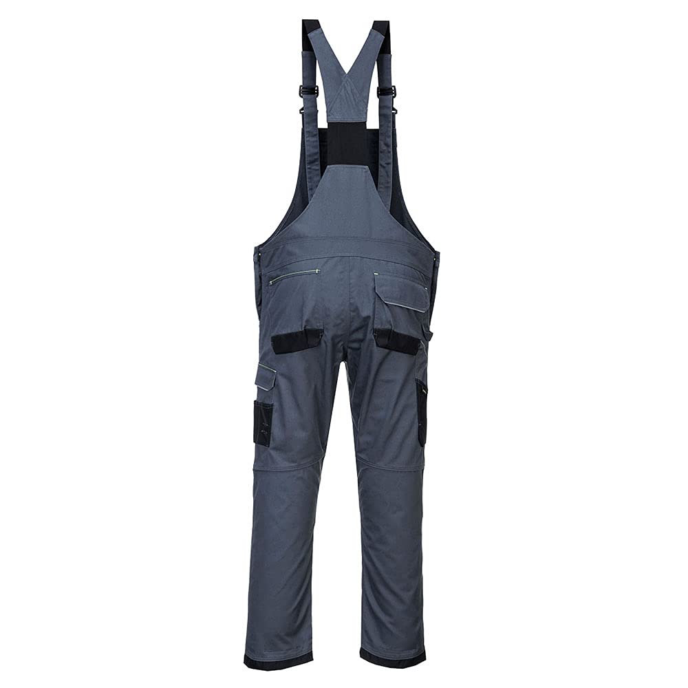 Portwest Peto De Trabajo Pw3, Tamaño: XXL, Color: Gris/Negro, PW346ZBRXXL